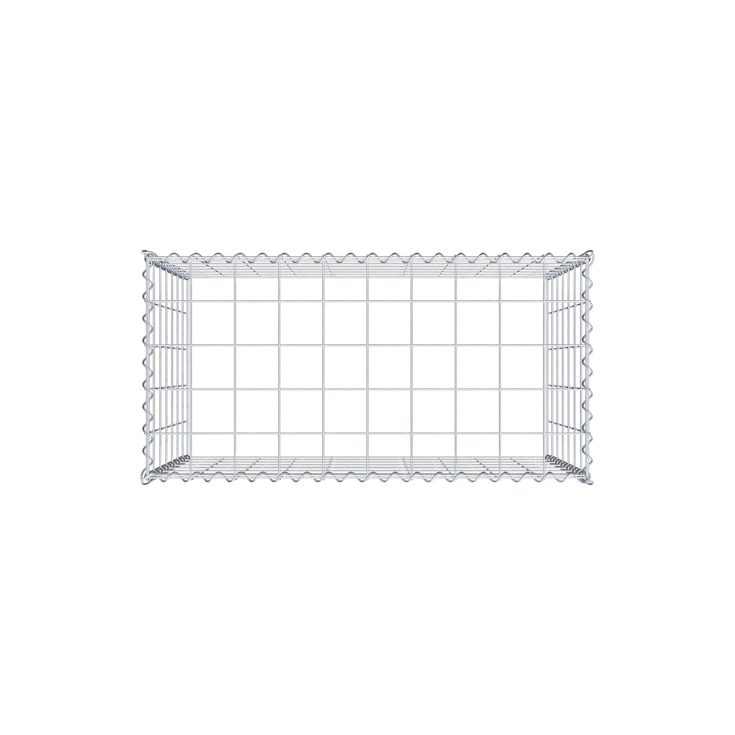 Gabion rapporté type 3 100 cm x 70 cm x 50 cm (L x H x P), mailles 10 cm x 10 cm, spirale