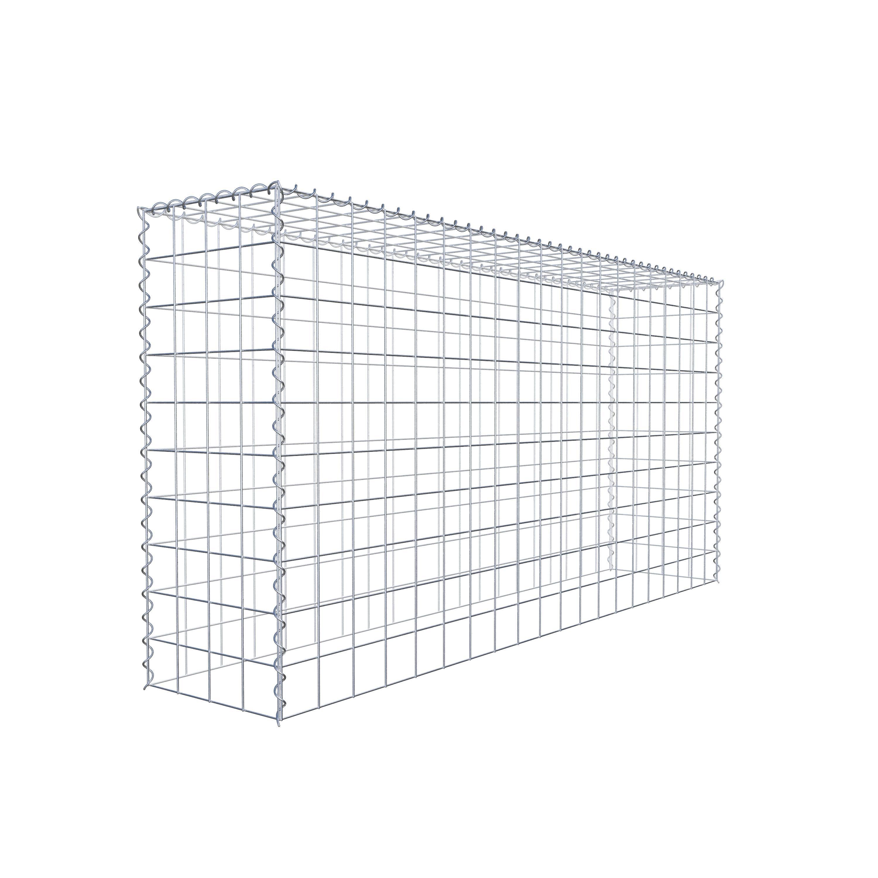 Anbaugabione Typ 3 200 cm x 100 cm x 40 cm (L x H x T), Maschenweite 10 cm x 10 cm, Spirale