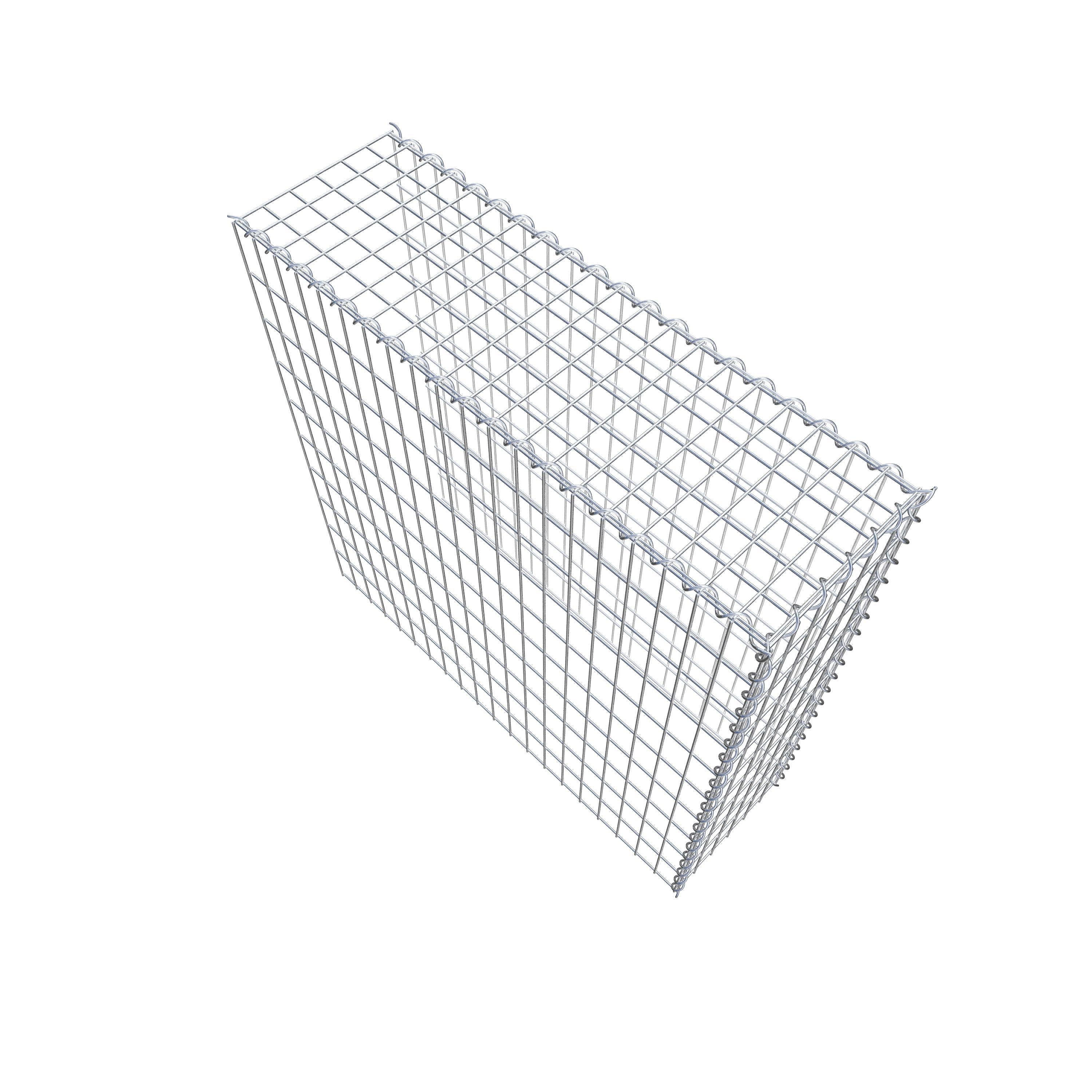 Gabion sur toile type 4 100 cm x 100 cm x 30 cm (L x H x P), maille 5 cm x 10 cm, spirale