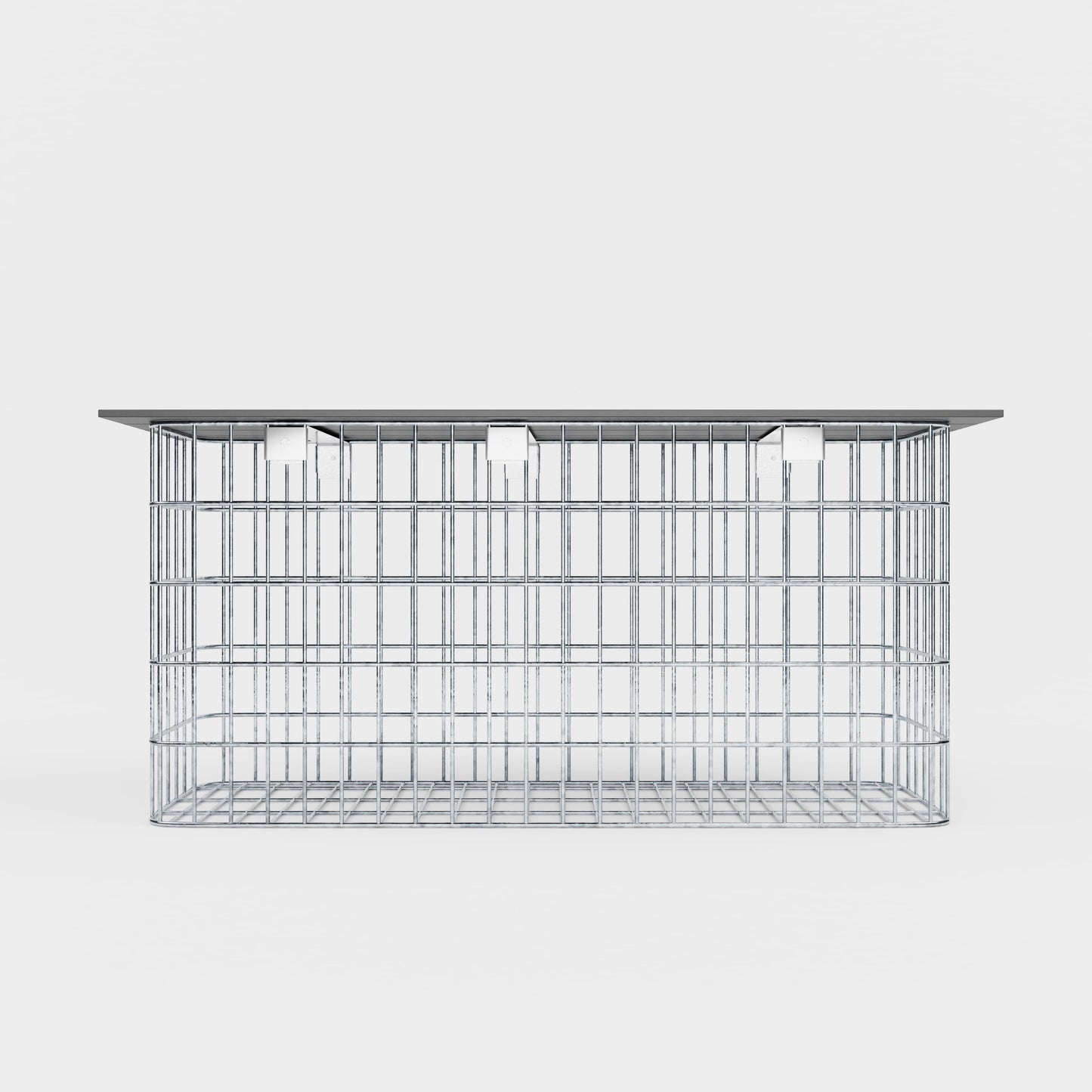 Tuinbank 102 x 50 x 32 cm MW 5 x 10 cm thermisch verzinkt, met gerecycled bovenblad in antraciet