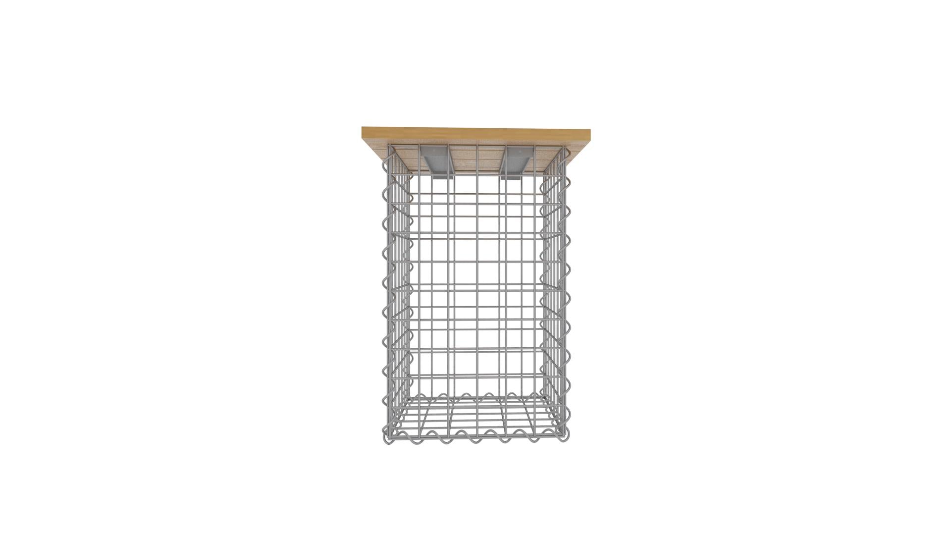 Spiralformad pall MW 5 x 5 TEAK