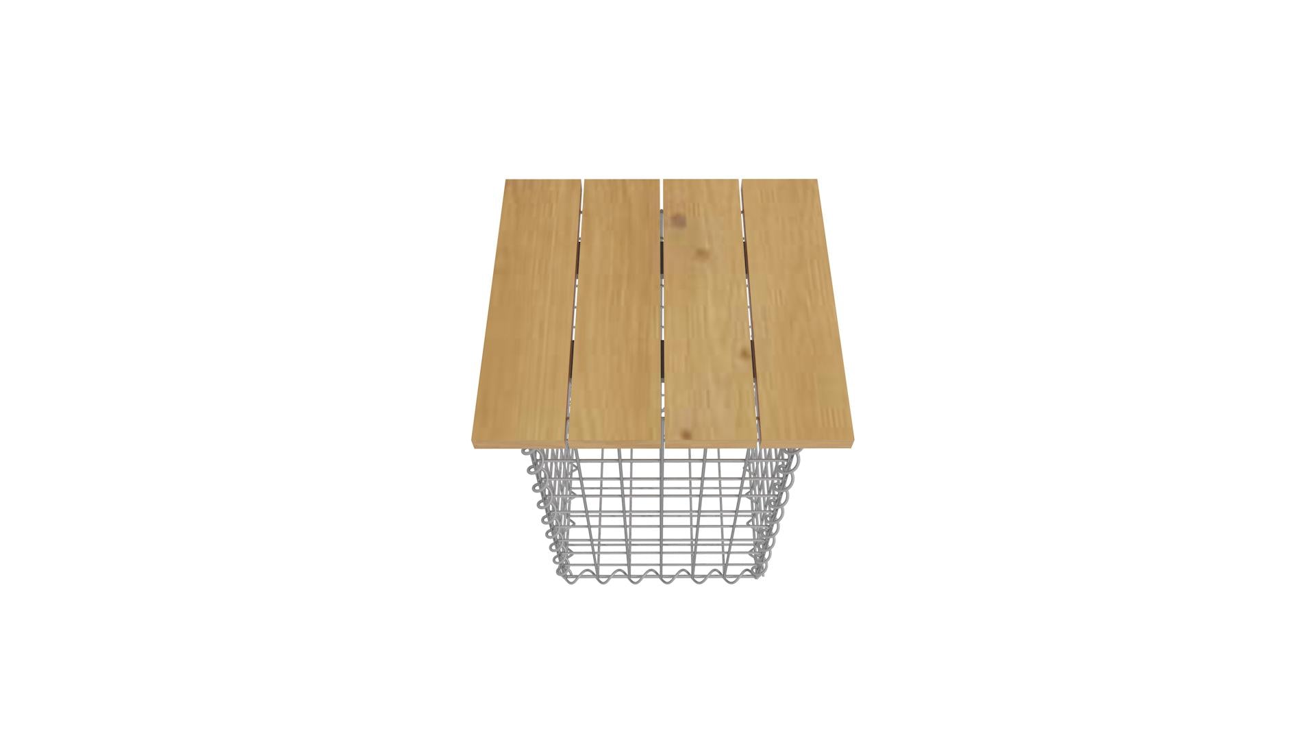 Spiralformad pall MW 5 x 5 TEAK