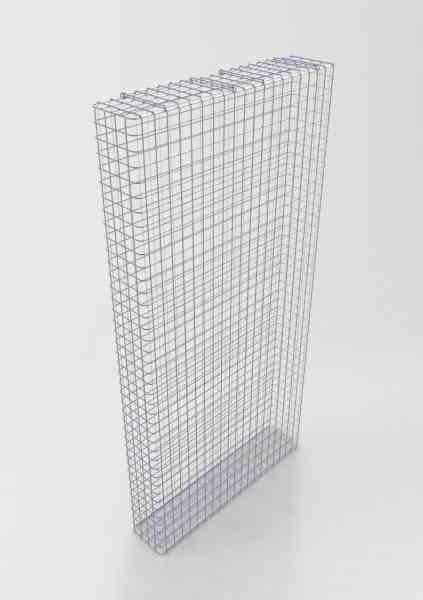 Gabion galvanisé à chaud 102 cm x 202 cm x 22 cm, maille 5 cm x 5 cm, entièrement soudé