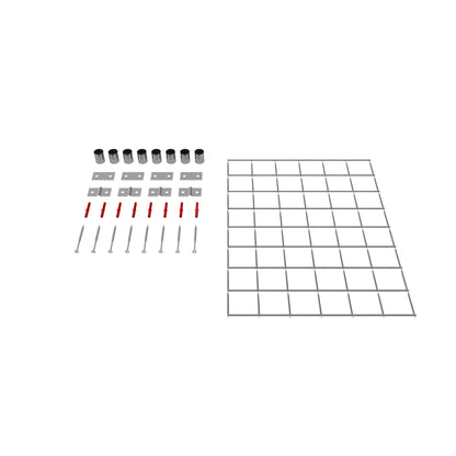 Grille décorative / treillis (matériel de montage inclus) Mailles 5 x 5 cm