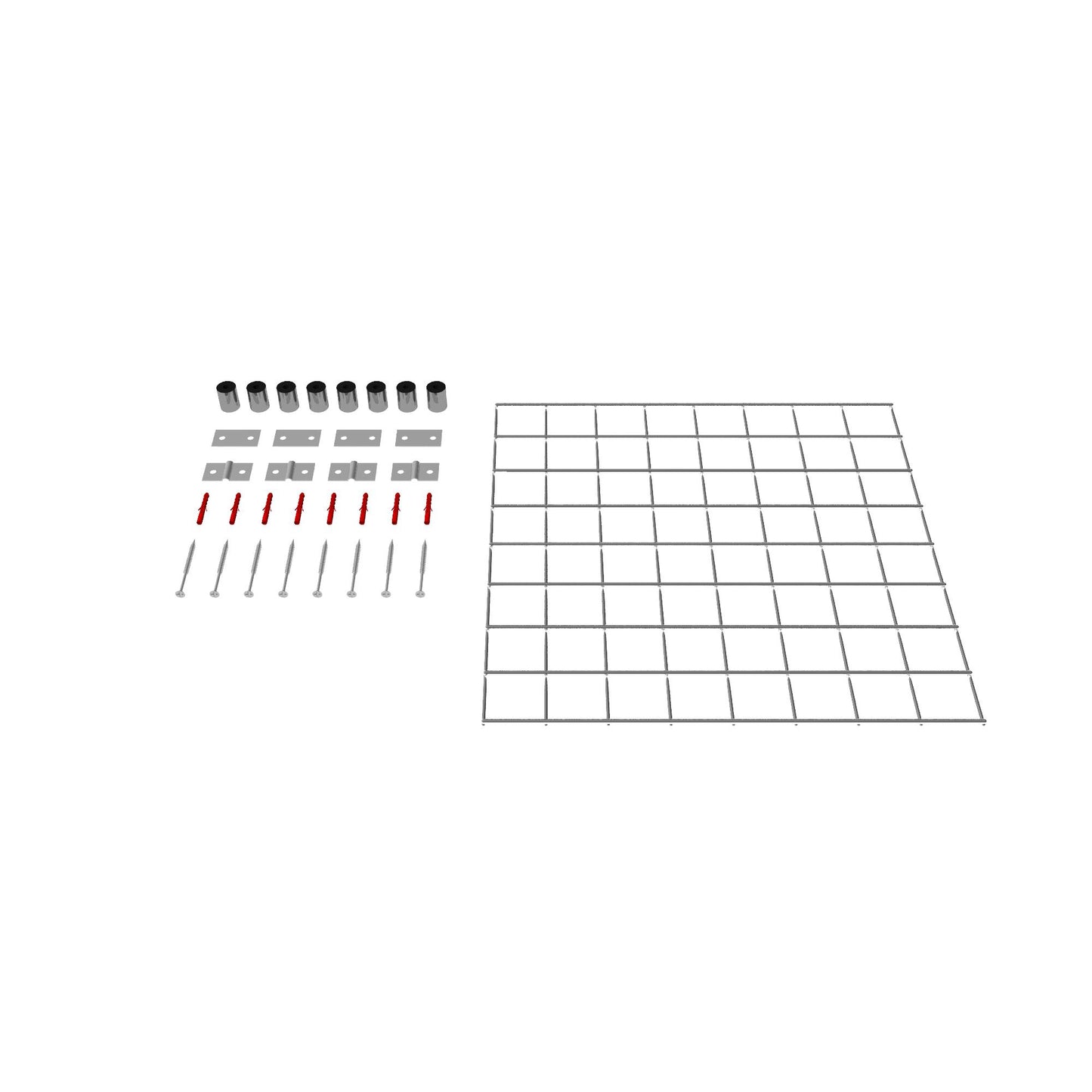 Grille décorative / treillis (matériel de montage inclus) Mailles 5 x 5 cm