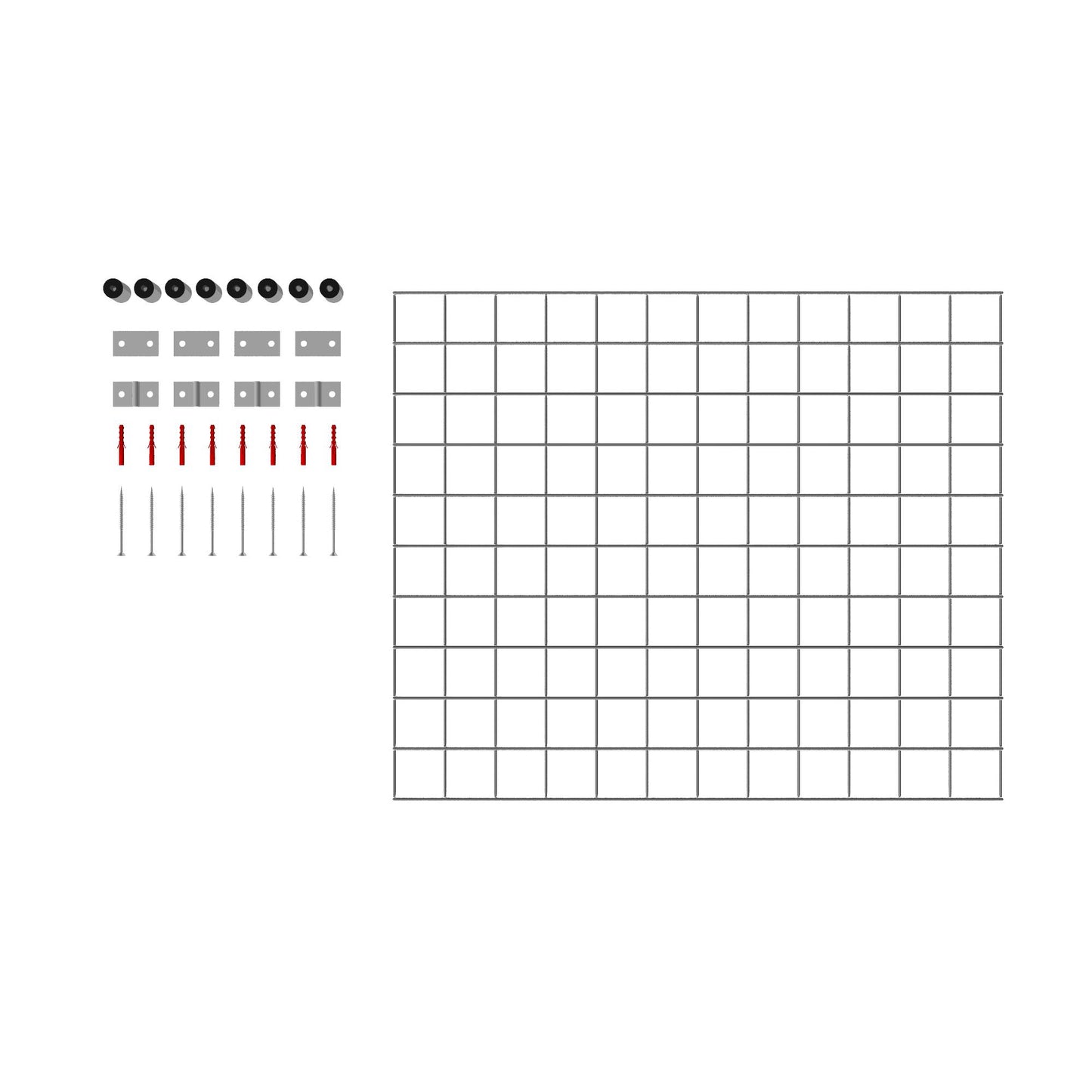 Grille décorative / treillis (matériel de montage inclus) Mailles 5 x 5 cm