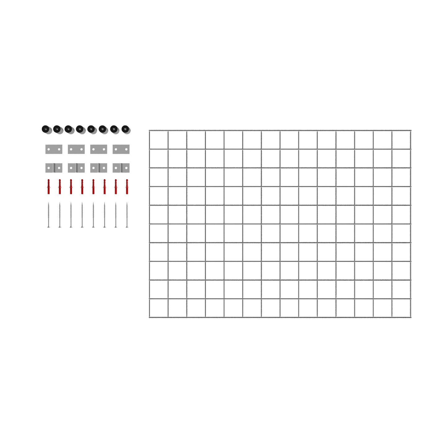 Grille décorative / treillis (matériel de montage inclus) Mailles 5 x 5 cm