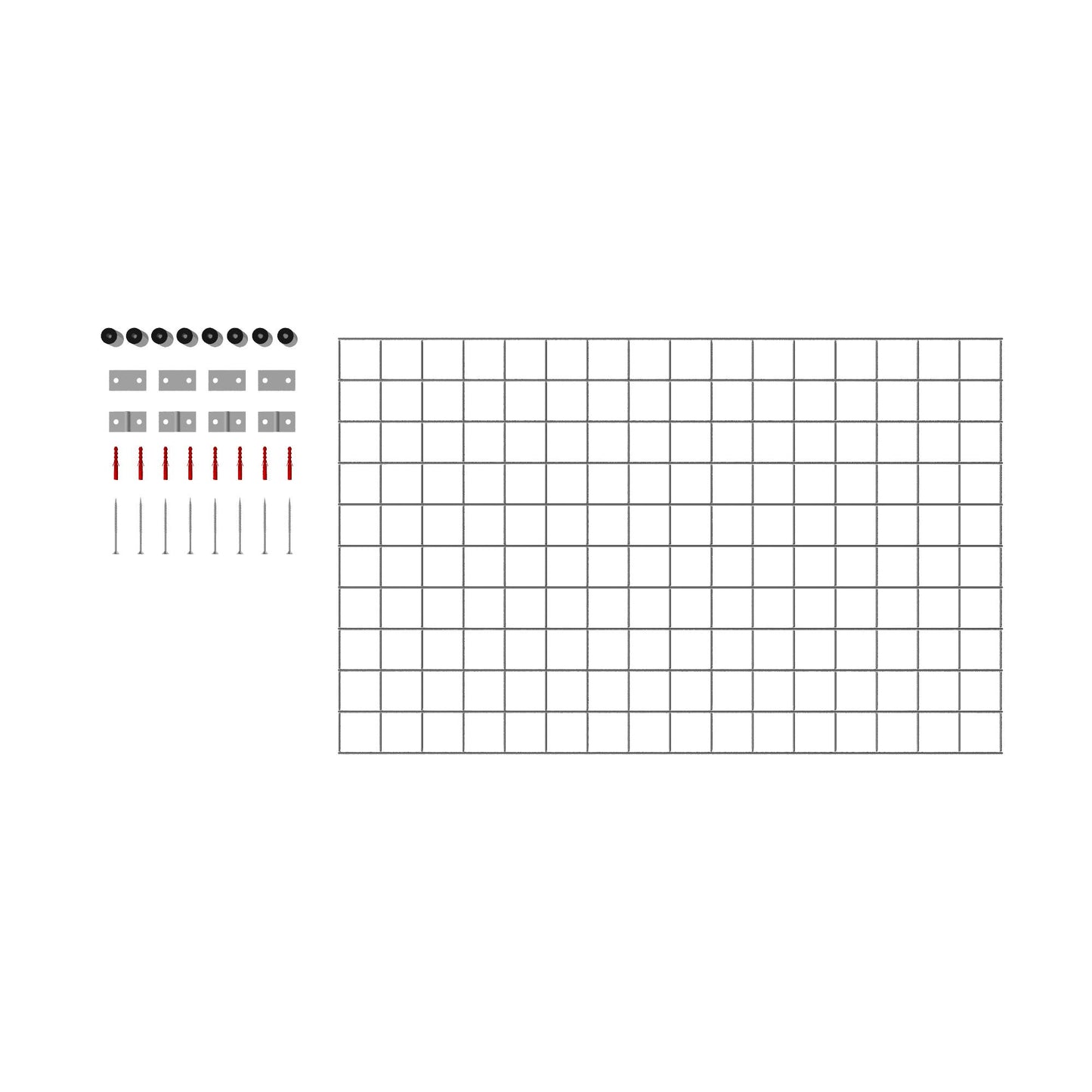 Grille décorative / treillis (matériel de montage inclus) Mailles 5 x 5 cm