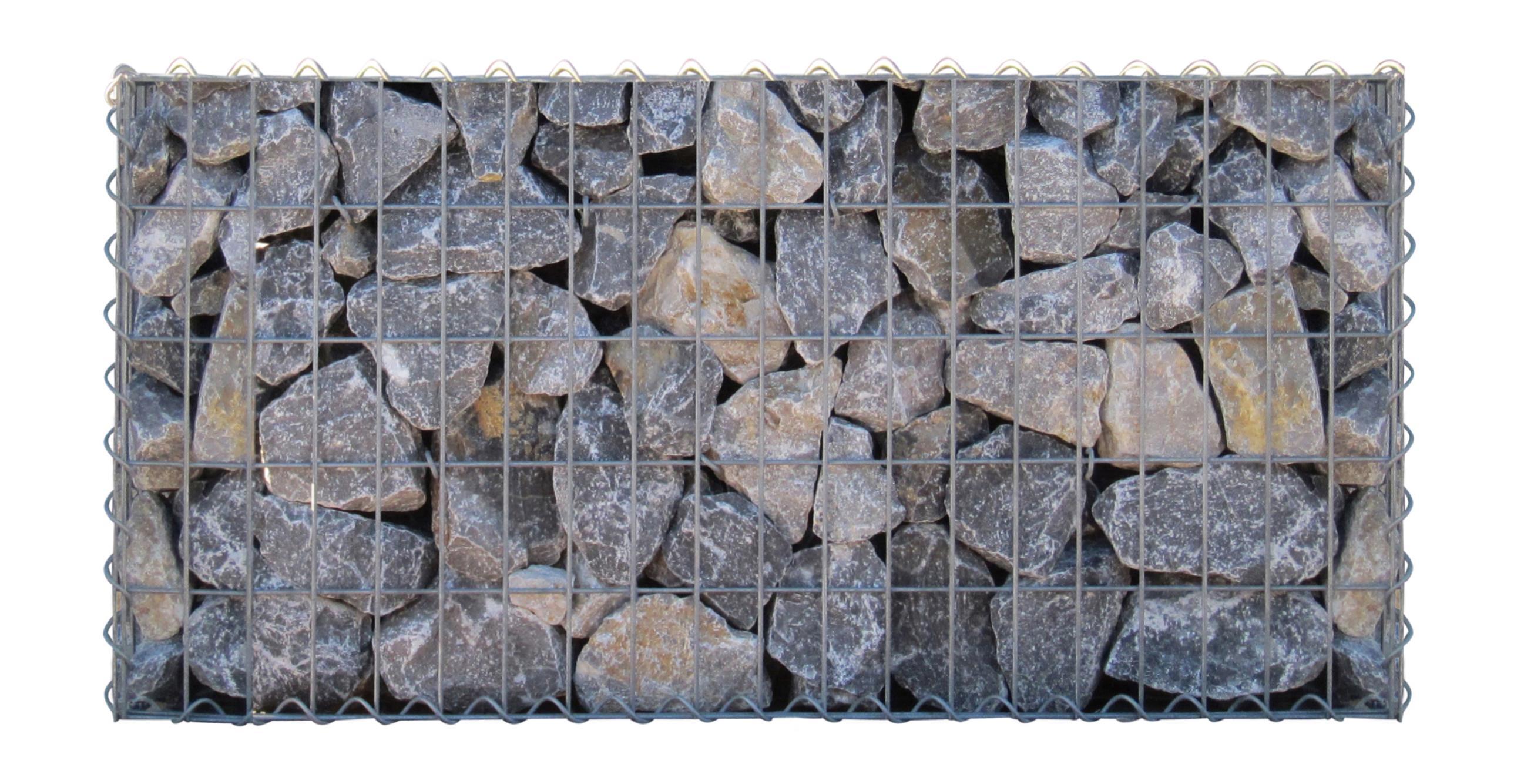 Gabion 80 cm x 40 cm x 30 cm (L x H x P), maille 5 cm x 10 cm, spirale