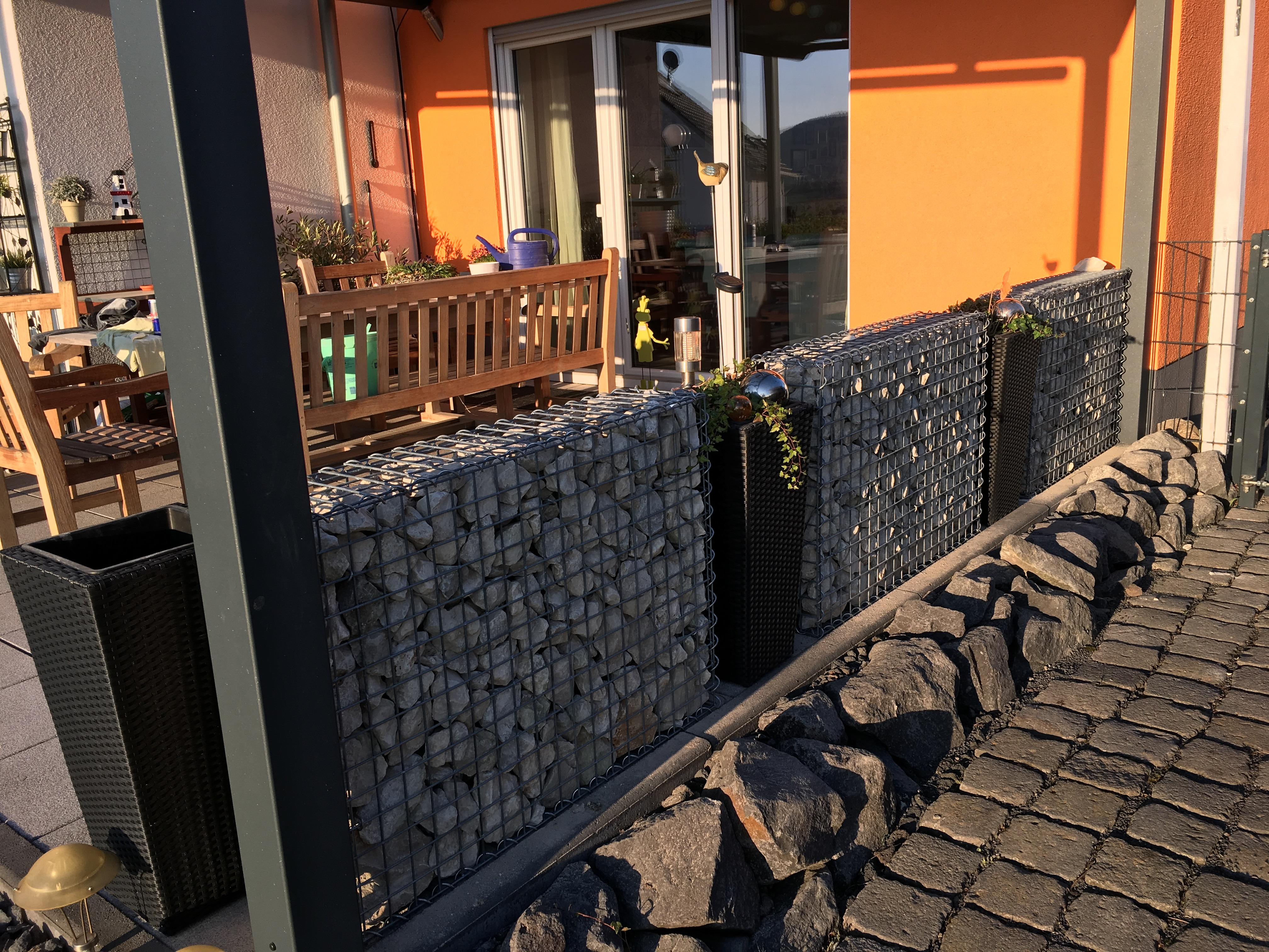 Gabion 100 cm x 70 cm x 20 cm (L x H x P), maille 5 cm x 5 cm, anneau en C