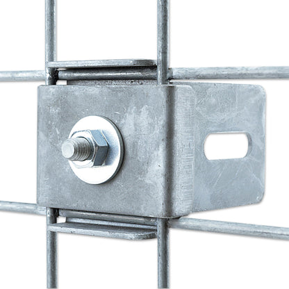 Clamp with fence holder Mesh width 5 cm x 5 cm, galvanized