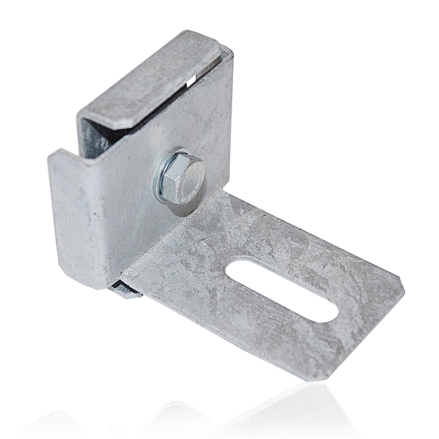 Clamp with fence holder Mesh width 5 cm x 5 cm, galvanized