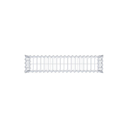 Lot de 2 gabions 100 cm x 40 cm x 20 cm (L x H x P), mailles 5 x 10 cm, spirale