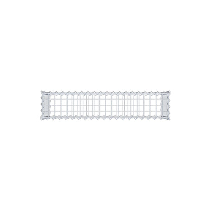 Set of 2 gabions 100 cm x 40 cm x 20 cm (L x H x D), mesh size 5 x 5 cm, spiral