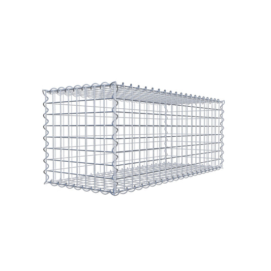 Sats med 2 gabioner 100 cm x 40 cm x 40 cm (L x H x D), maskstorlek 5 x 5 cm, spiral