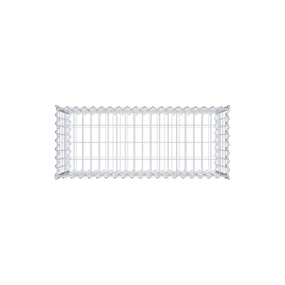 Lot de 2 gabions 100 cm x 50 cm x 40 cm (L x H x P), mailles 5 x 10 cm, spirale