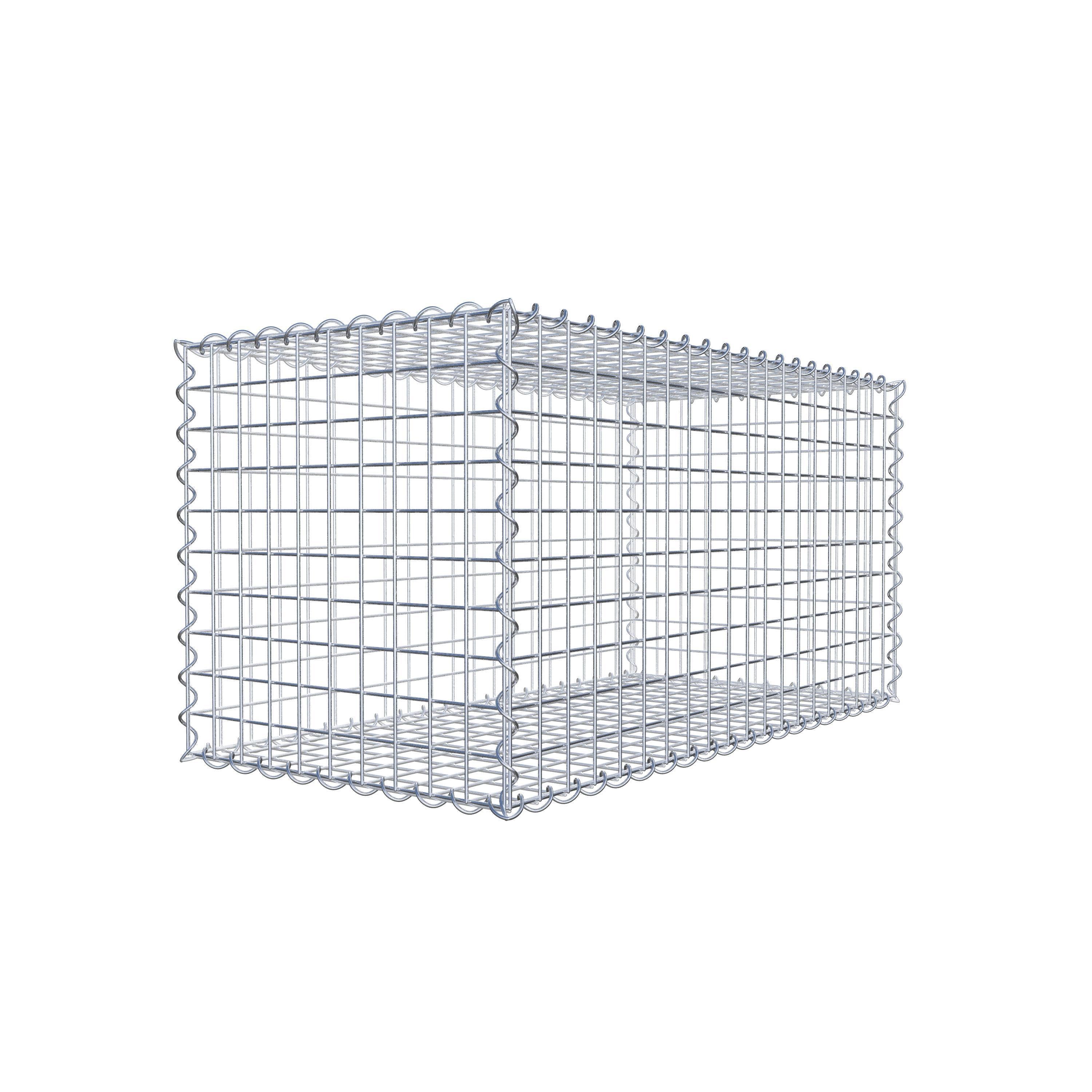 2er Set Gabionen 100 cm x 50 cm x 50 cm (L x H x T), Maschenweite 5 x 5 cm, Spirale