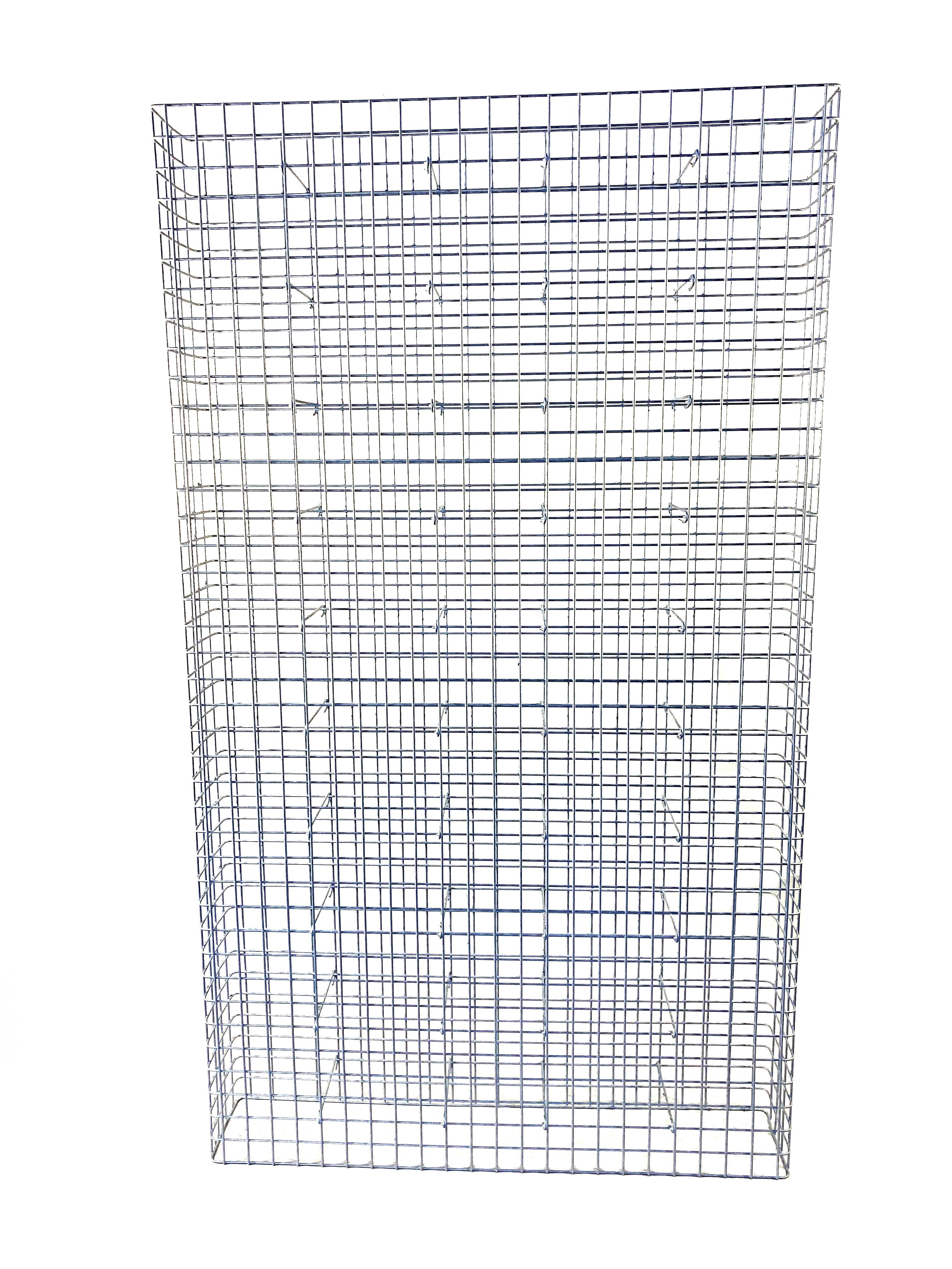 Gabion galvanisé à chaud 117 cm x 200 cm x 22 cm, maille 5 cm x 5 cm, entièrement soudé