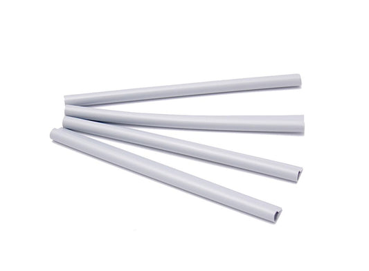 2x bevestigingsclips voor privacyschermstroken grijs MW 5 x 20 cm