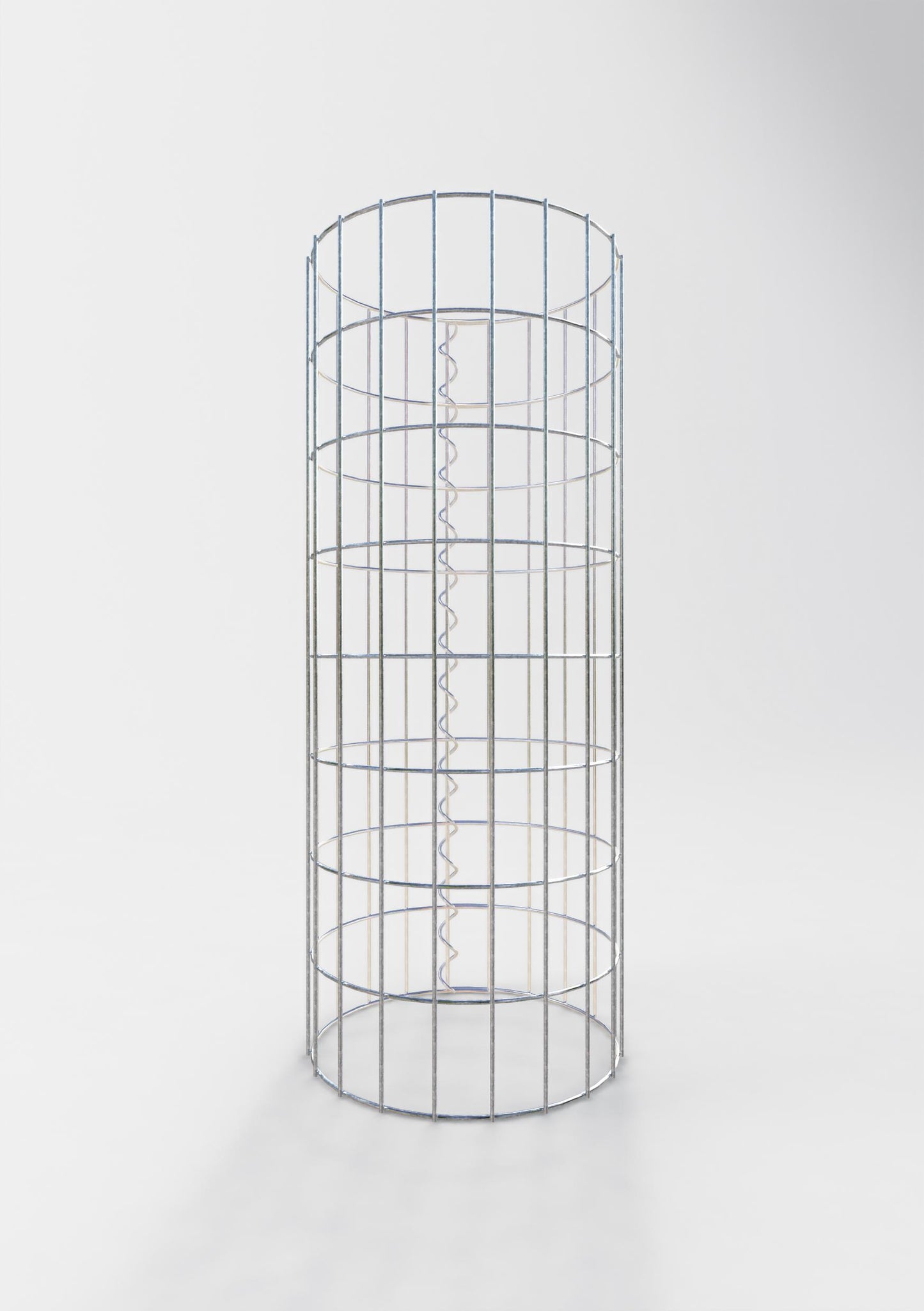 Colonne de gabion ronde 32 cm de diamètre, 80 cm de hauteur, maille 5 cm x 10 cm