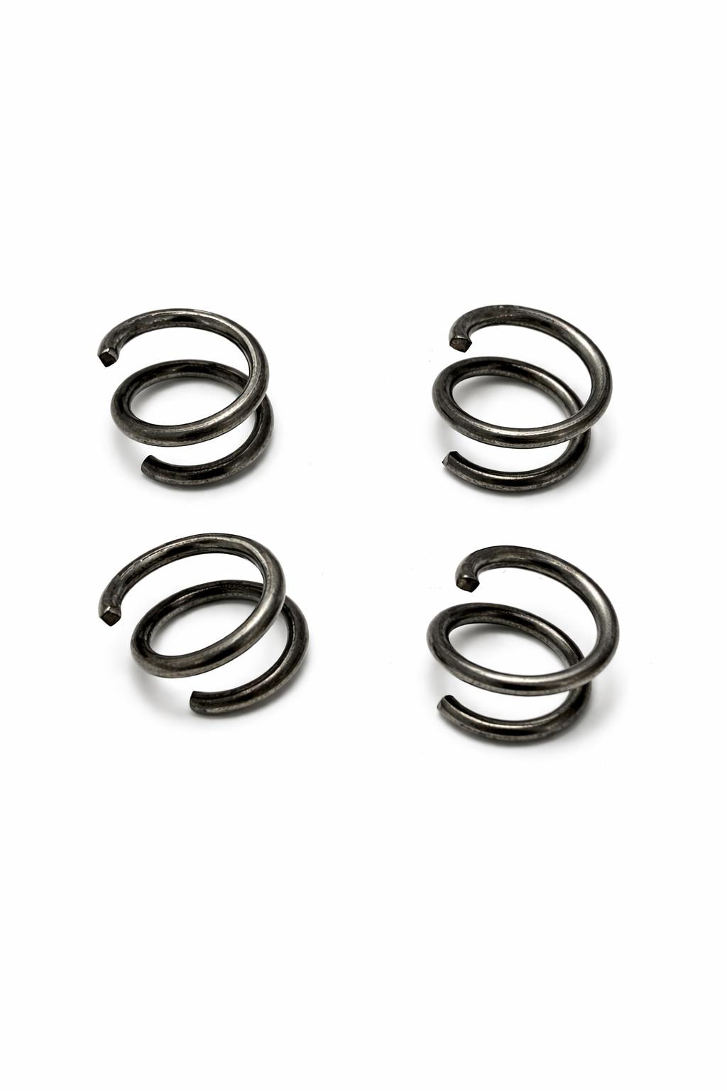 Set of 20 galvanized spiral rings - stable connection for gabions & wire mesh