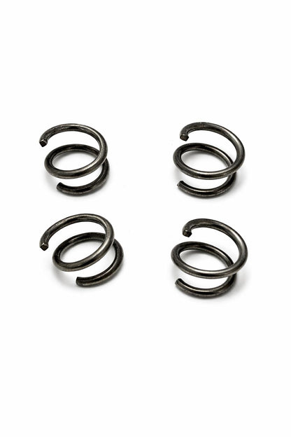 Set of 20 galvanized spiral rings - stable connection for gabions & wire mesh