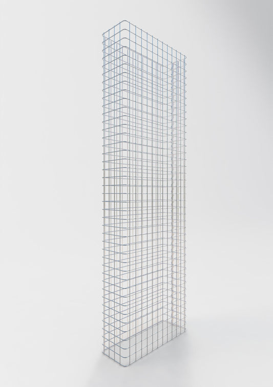 Gabionstängsel längd 62 cm, höjd 180 cm, djup 22 cm, maskstorlek 5 x 5 cm