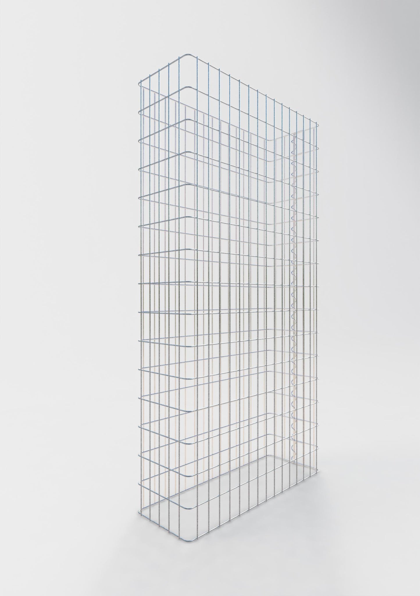 Clôture en gabion Longueur 77 cm, hauteur 160 cm, profondeur 27 cm, mailles 5 x 10 cm