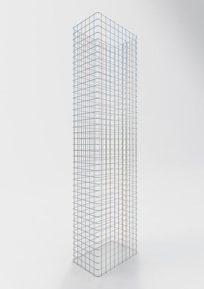 Recinzione in gabbioni lunghezza 52 cm, altezza 160 cm, profondità 32 cm, maglia 5 x 5 cm