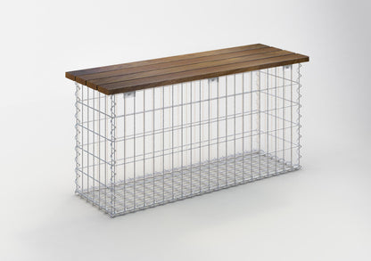 Tuinbank spiraalvormige schanskorf CUMARU MW 5 x 10 cm 105 x 50 x 30 cm