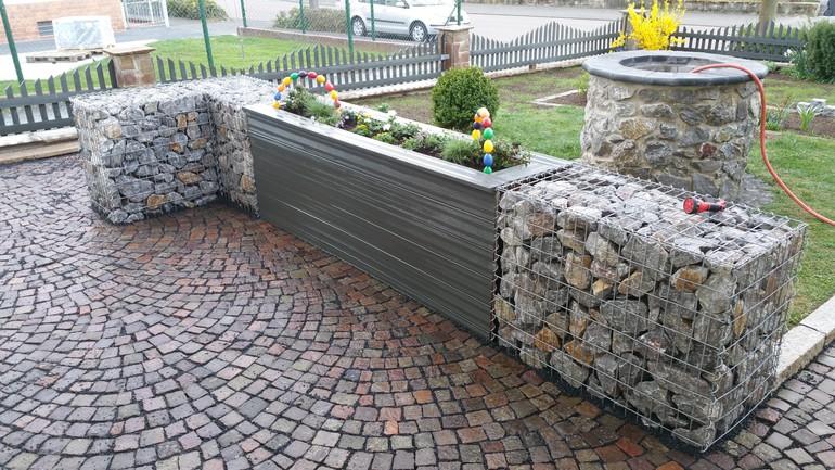 Gabion 100 cm x 80 cm x 50 cm (L x H x P), maille 5 cm x 10 cm, spirale