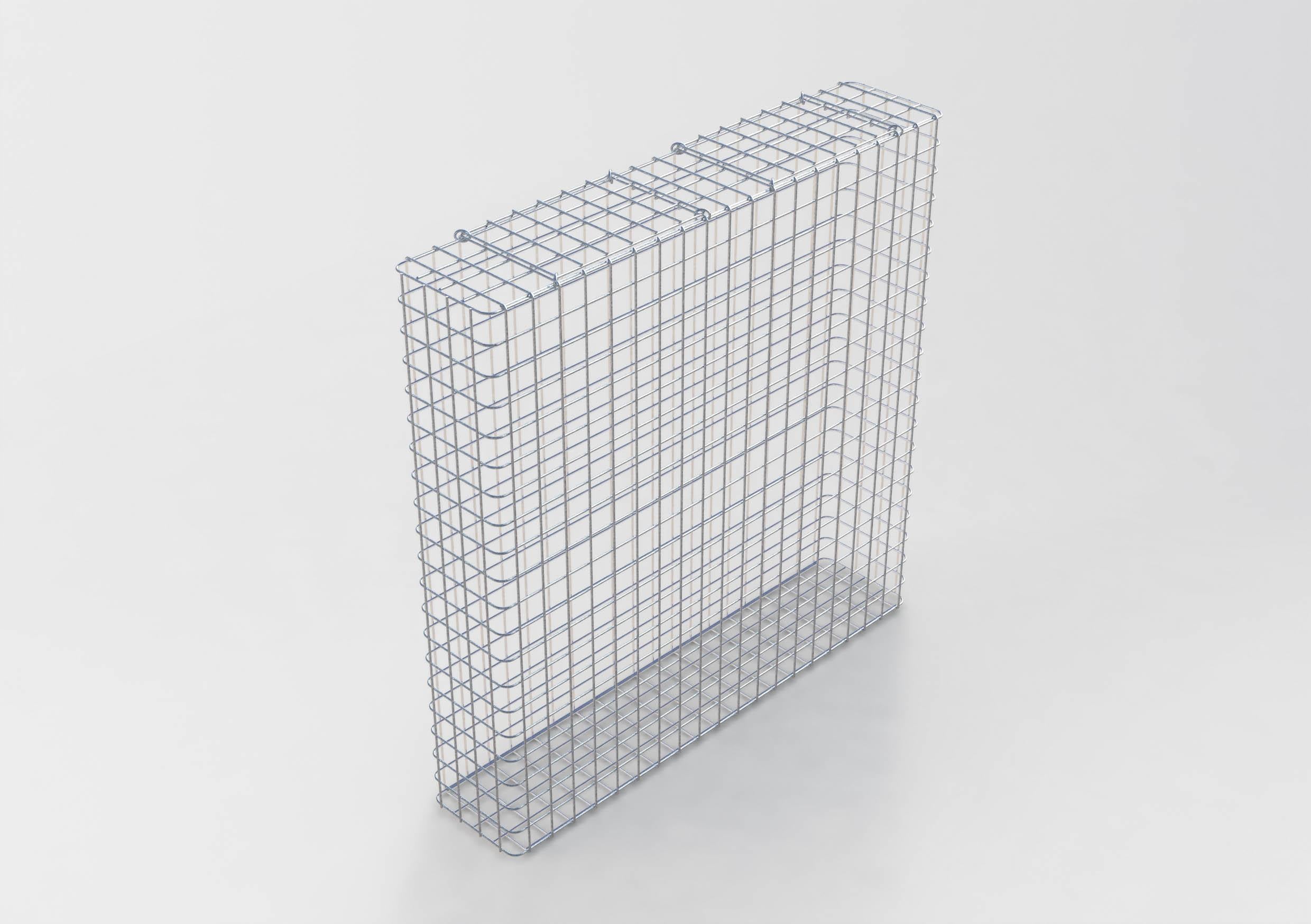 Gavión galvanizado en caliente 102 cm x 102 cm x 22 cm, malla 5 cm x 5 cm, totalmente soldado
