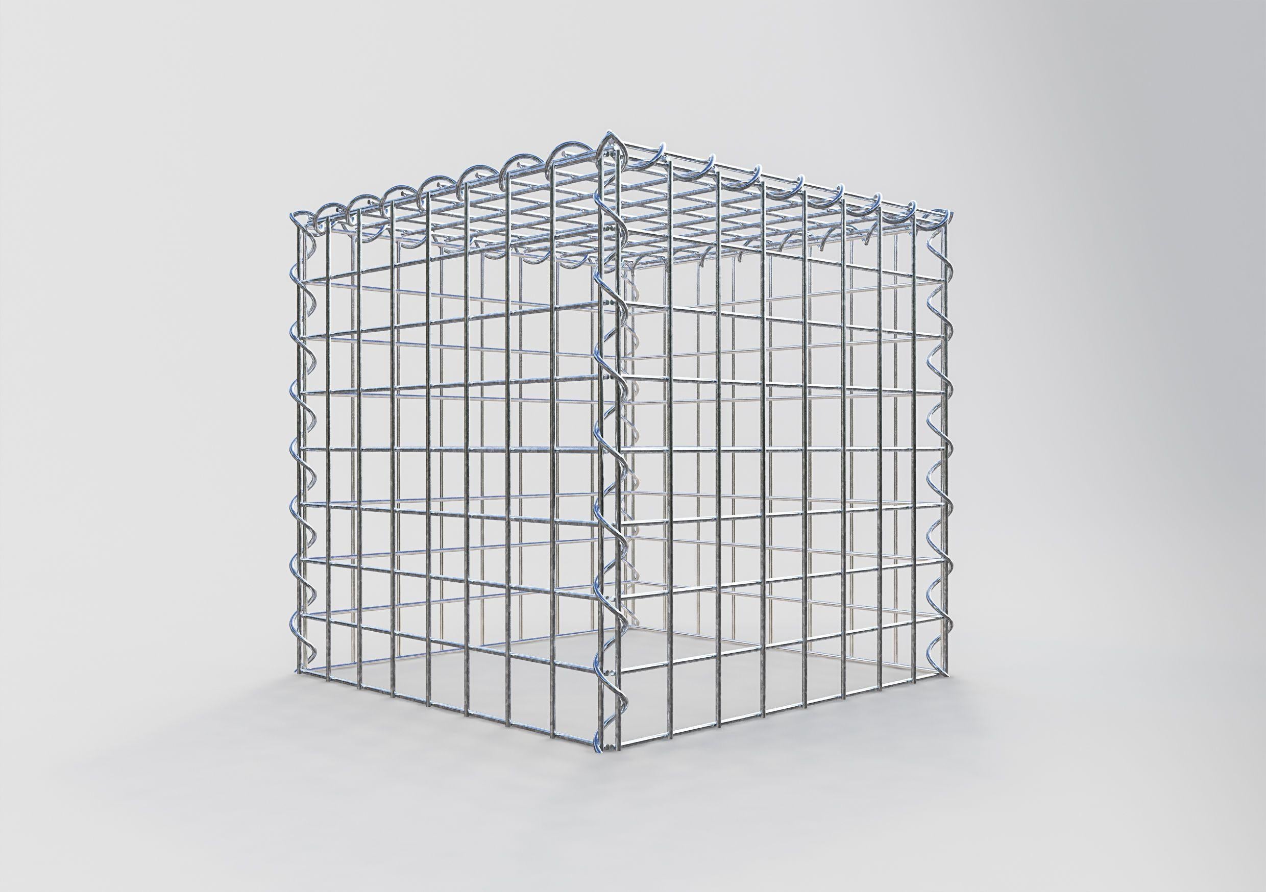 Gabion sur toile type 3 40 cm x 40 cm x 40 cm (L x H x P), maille 5 cm x 5 cm, spirale