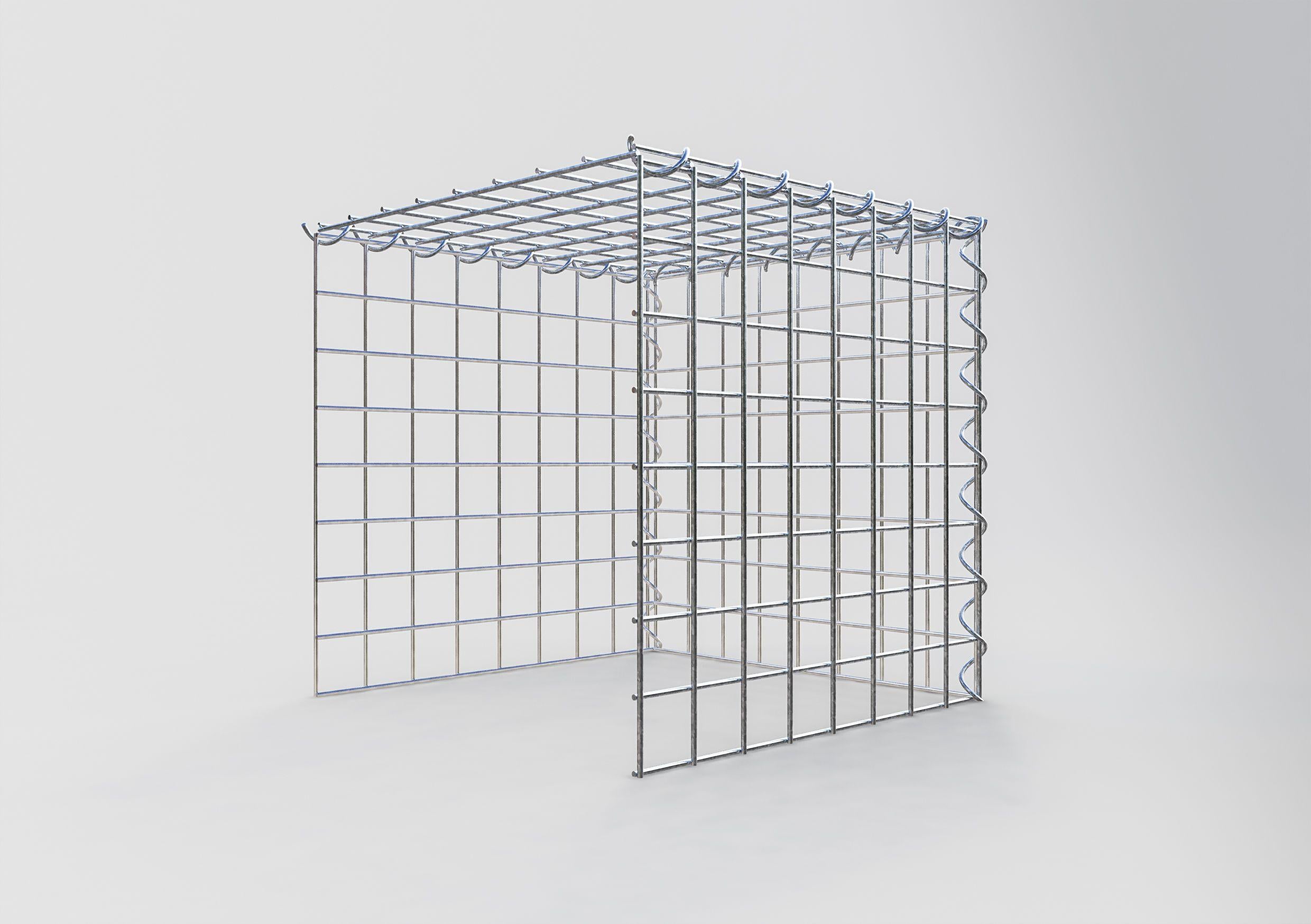 Gabion sur toile type 4 40 cm x 40 cm x 40 cm (L x H x P), maille 5 cm x 5 cm, spirale