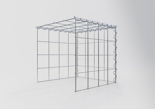 Fourche rapportée type 4 40 cm x 40 cm x 40 cm (L x H x P), mailles 10 cm x 10 cm, spirale