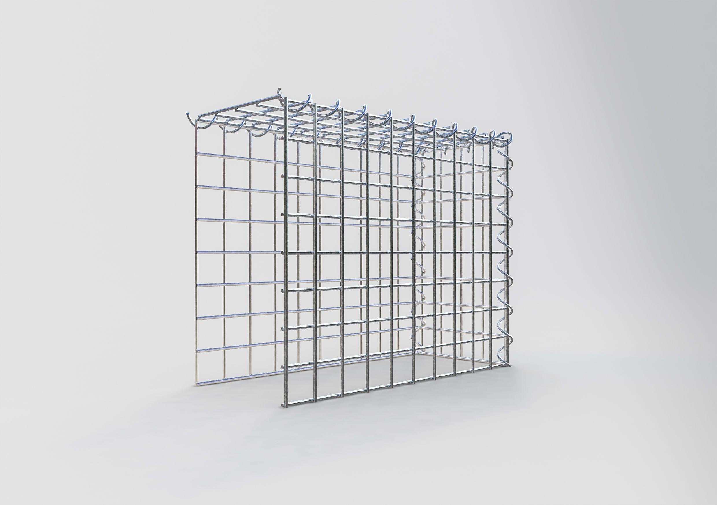 Gabion sur toile type 4 50 cm x 40 cm x 20 cm (L x H x P), maille 5 cm x 5 cm, spirale