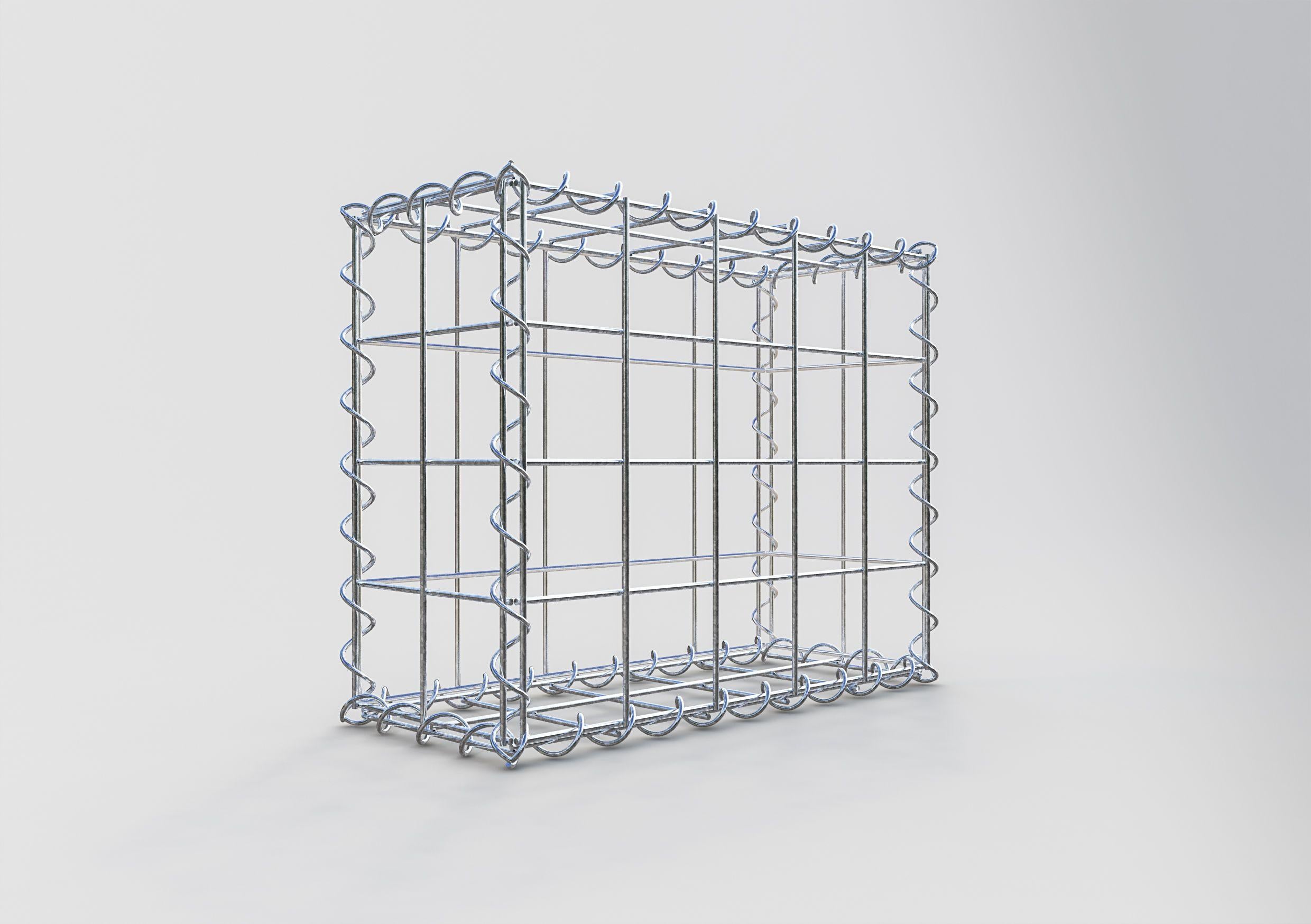 Gabion 50 cm x 40 cm x 20 cm (L x H x P), maille 10 cm x 10 cm, spirale