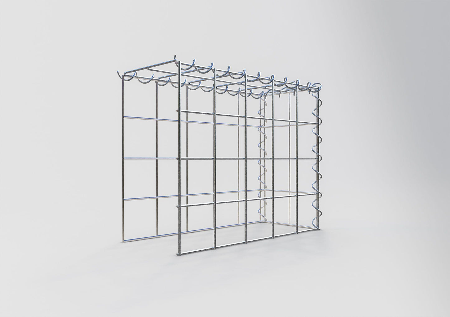 Grown-on gabion type 4 50 cm x 40 cm x 20 cm (L x H x D), mesh size 10 cm x 10 cm, spiral