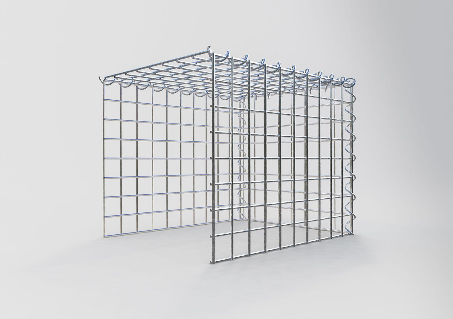 Grown-on gabion type 4 50 cm x 40 cm x 40 cm (L x H x D), mesh size 5 cm x 5 cm, spiral