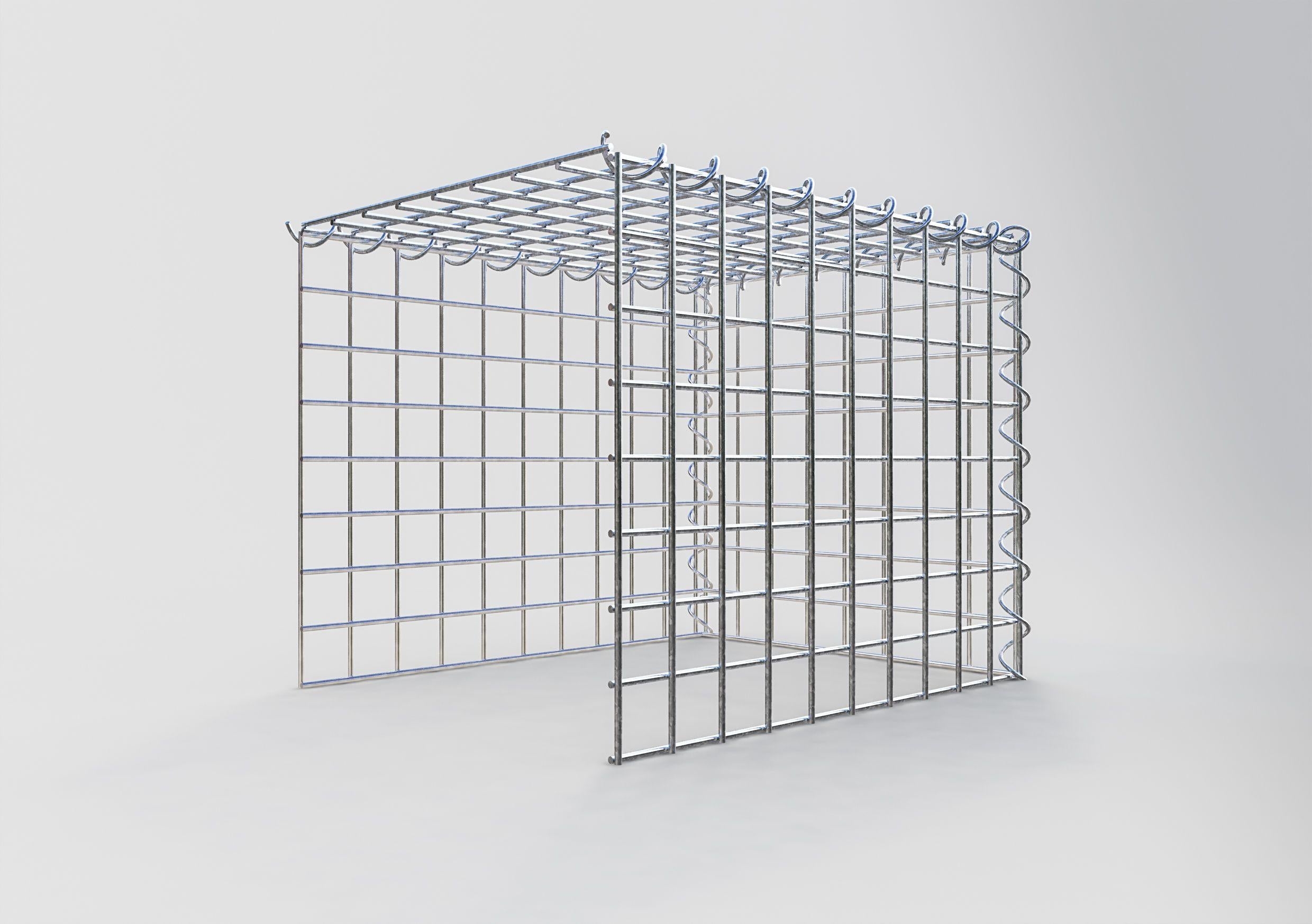 Gabion sur toile type 4 50 cm x 40 cm x 40 cm (L x H x P), maille 5 cm x 5 cm, spirale