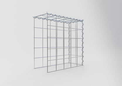 Gabion rapporté type 4 50 cm x 50 cm x 20 cm (L x H x P), mailles 10 cm x 10 cm, spirale
