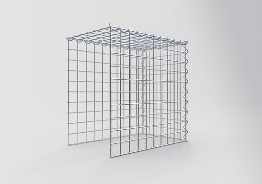 Add-on schanskorf type 4 50 cm x 50 cm x 30 cm (L x H x D), maaswijdte 5 cm x 5 cm, spiraalvormig