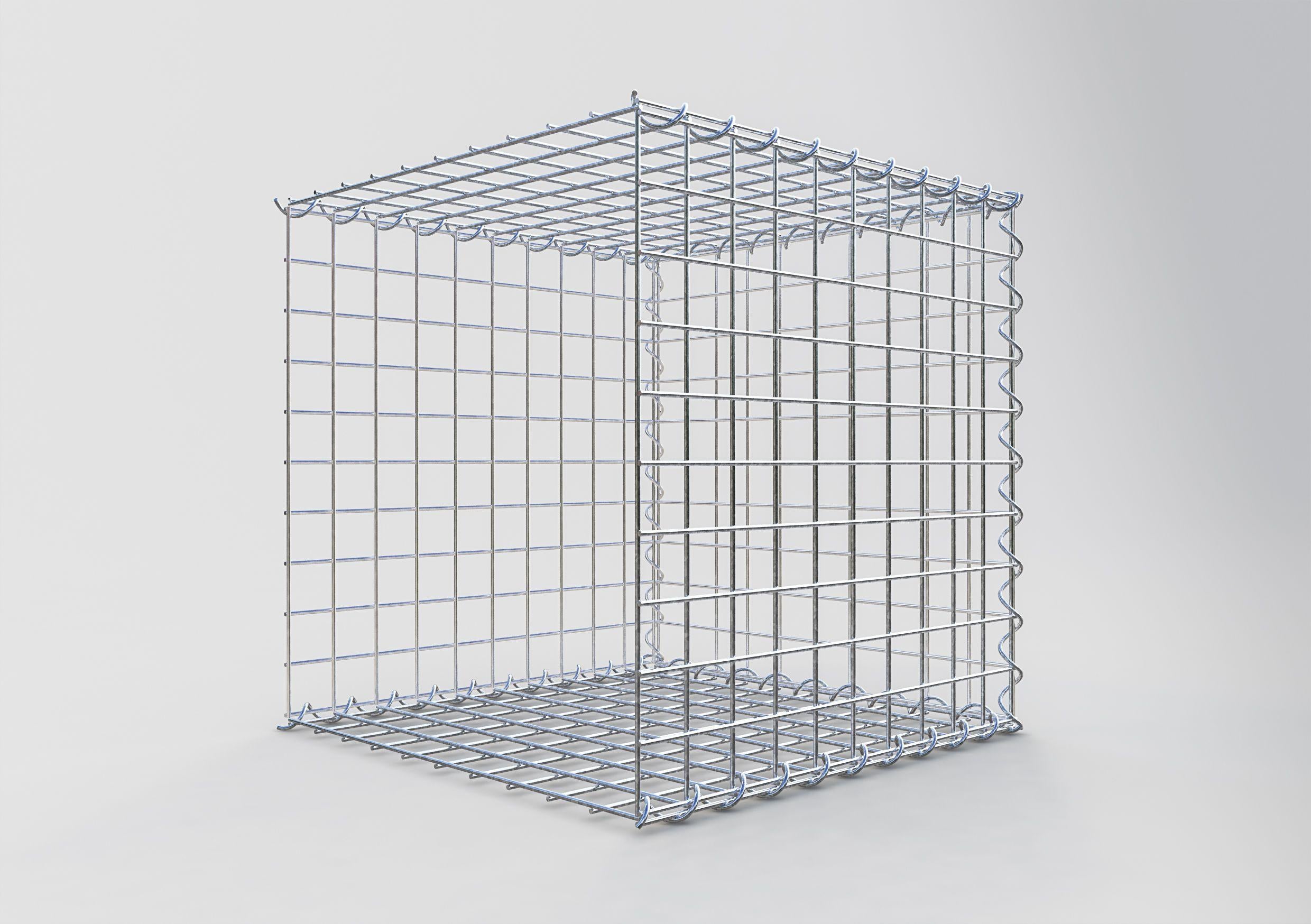 Gabion sur toile type 2 50 cm x 50 cm x 50 cm (L x H x P), maille 5 cm x 5 cm, spirale