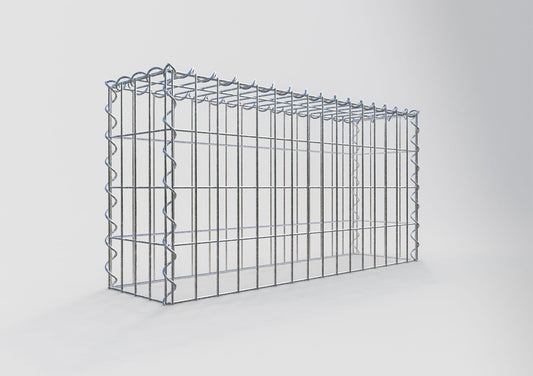 Extra gabion typ 3 80 cm x 40 cm x 20 cm (L x H x D), maskstorlek 5 cm x 10 cm, spiral