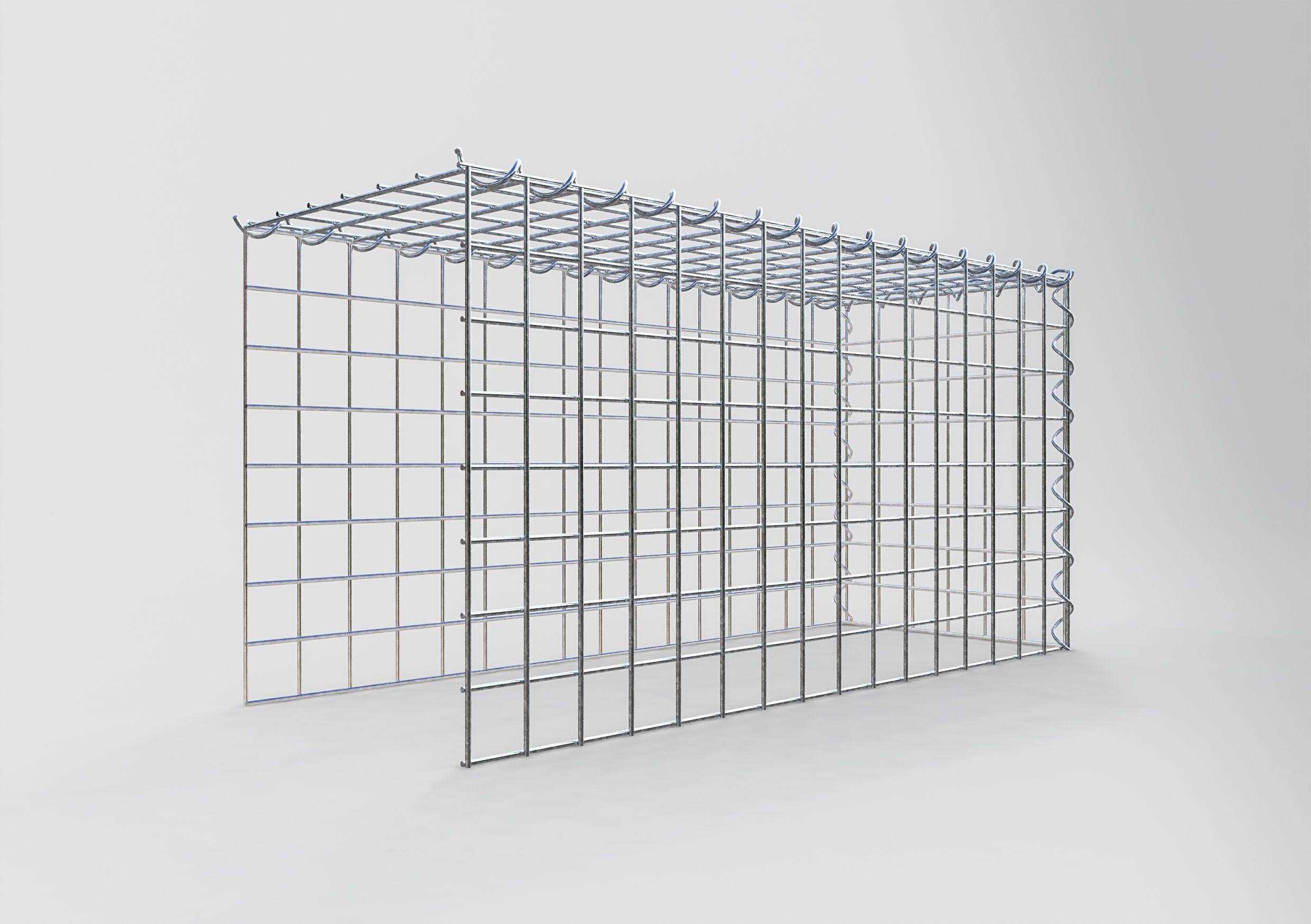 Gabion monté type 4 80 cm x 40 cm x 30 cm (L x H x P), maille 5 cm x 5 cm, spirale