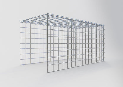 Anbaugabione Typ 4 80 cm x 40 cm x 40 cm (L x H x T), Maschenweite 5 cm x 5 cm, Spirale