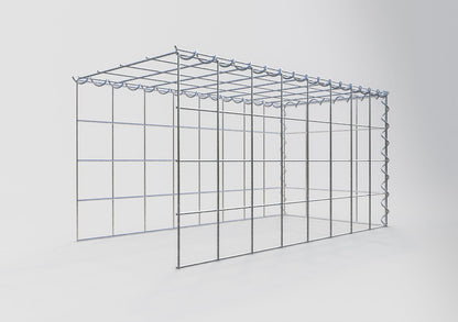 Extra gabion typ 4 80 cm x 40 cm x 40 cm (L x H x D), maskstorlek 10 cm x 10 cm, spiral