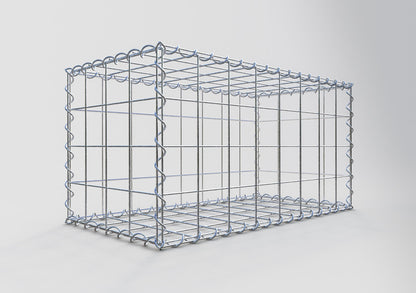 Gabião 80 cm x 40 cm x 40 cm (C x A x P), malhagem 10 cm x 10 cm, espiral