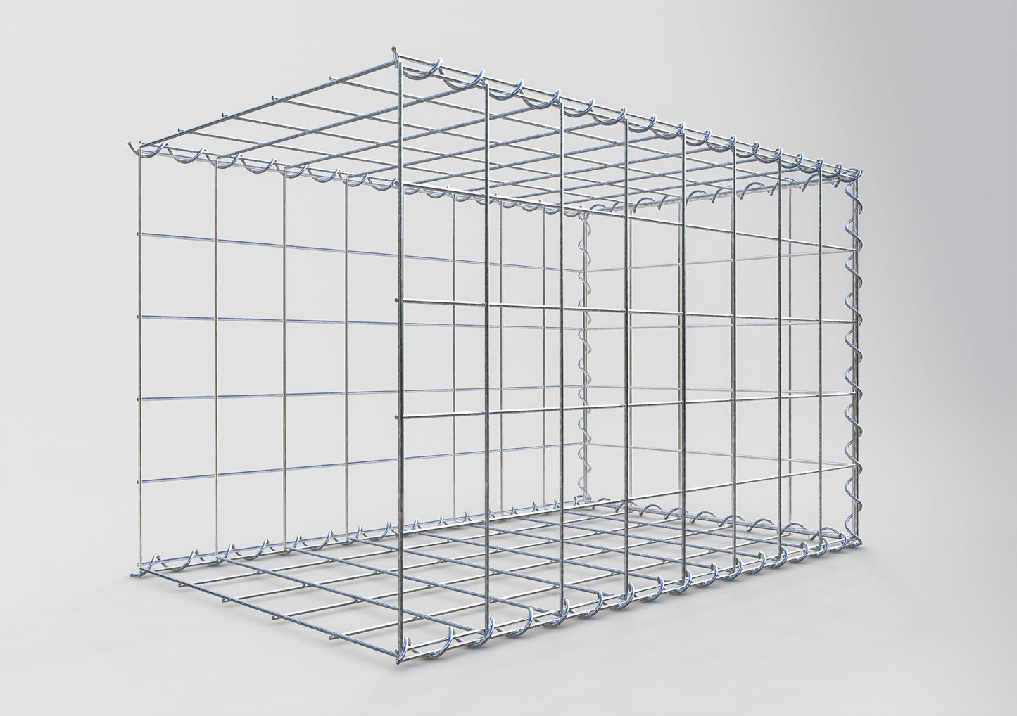 Opvokset gabion type 2 80 cm x 50 cm x 50 cm (L x H x D), maskestørrelse 10 cm x 10 cm, spiral