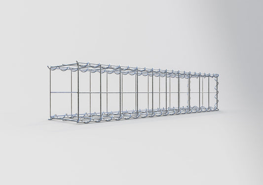 Add-on schanskorf type 2 100 cm x 20 cm x 20 cm (L x H x D), maaswijdte 10 cm x 10 cm, spiraal